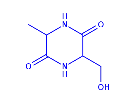 Molecular Structure of 18831-76-0 (2,5-Piperazinedione,3-(hydroxymethyl)-6-methyl-(6CI,7CI,8CI,9CI))