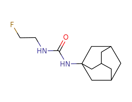 Molecular Structure of 14973-23-0 (1-(2-fluoroethyl)-3-tricyclo[3.3.1.1~3,7~]dec-1-ylurea)