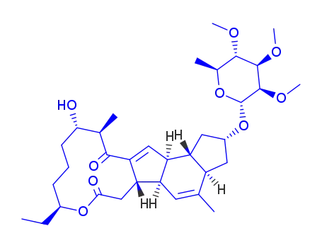 Molecular Structure of 131929-55-0 (Spinosyn D 17-pseudoaglycone)
