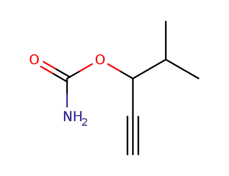 Molecular Structure of 14056-65-6 (4-methylpent-1-yn-3-yl carbamate)