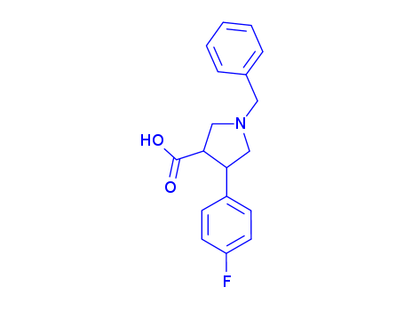 1-benzyl-4-(4-fluorophenyl)pyrrolidine-3-carboxylic acid