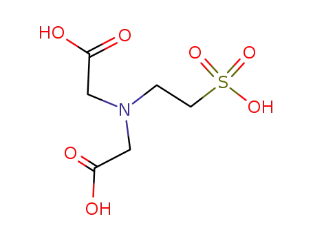 Molecular Structure of 14047-10-0 (Taurine-N,N-diacetic acid)