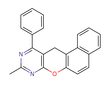 Molecular Structure of 14018-05-4 (9-methyl-11-phenyl-12H-benzo[5,6]chromeno[2,3-d]pyrimidine)