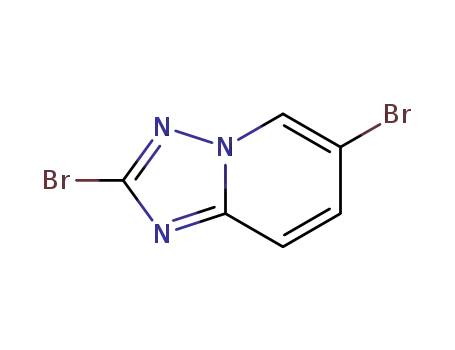 Molecular Structure of 1401624-81-4 (2,6-dibromo-[1,2,4]triazolo[1,5-a]pyridine)
