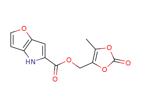 (5-methyl-2-oxo-1,3-dioxol-4-yl)methyl 4H-furo[3,2-b]pyrrole-5-carboxylate