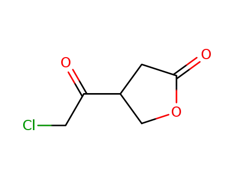 Molecular Structure of 131953-06-5 (2(3H)-Furanone, 4-(chloroacetyl)dihydro- (9CI))