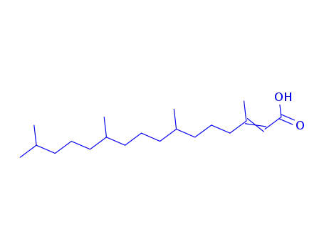 Molecular Structure of 3653-46-1 ((Z)-3,7,11,15-tetramethylhexadec-2-enoic acid)