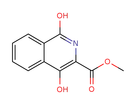 Molecular Structure of 13972-97-9 (3-Isoquinolinecarboxylic acid, 1,2-dihydro-4-hydroxy-1-oxo-, Methyl ester)