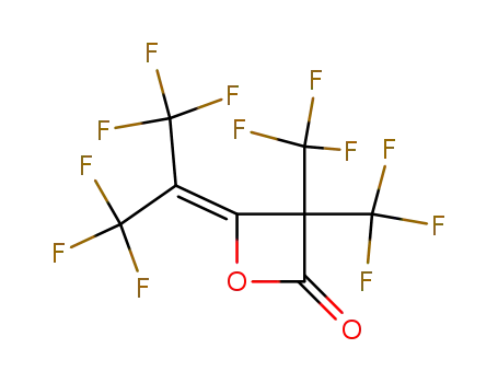 3,3-bis-trifluoromethyl-4-(2,2,2-trifluoro-1-trifluoromethyl-ethylidene)-oxetan-2-one