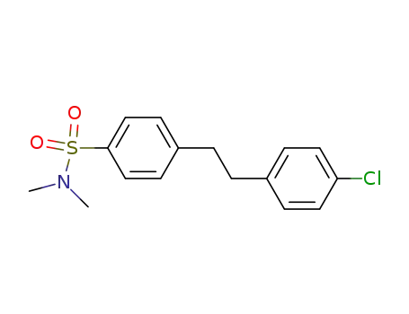 Molecular Structure of 13952-54-0 (4-[2-(4-chlorophenyl)ethyl]-N,N-dimethylbenzenesulfonamide)