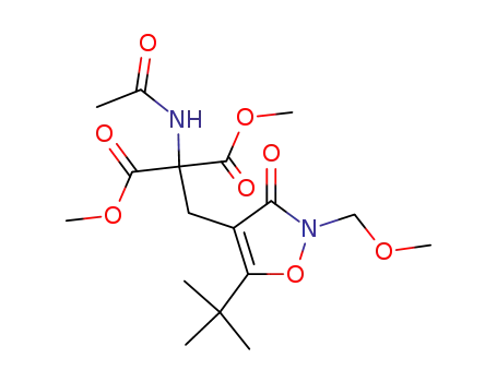 2-Acetylamino-2-(5-tert-butyl-2-methoxymethyl-3-oxo-2,3-dihydro-isoxazol-4-ylmethyl)-malonic acid dimethyl ester