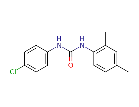 Molecular Structure of 13208-52-1 (1-(4-chlorophenyl)-3-(2,4-dimethylphenyl)urea)