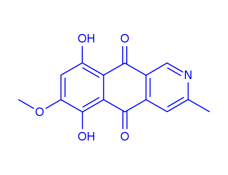 Benz[g]isoquinoline-5,10-dione,6,9-dihydroxy-7-methoxy-3-methyl- cas  4589-33-7