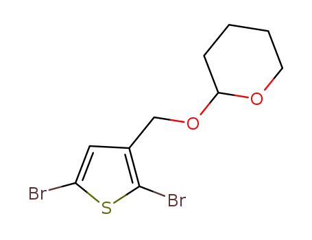 2-((2,5-dibromothiophen-3-yl)methoxy)tetrahydro-2H-pyran