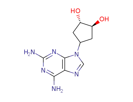 (1S,2S)-4-(2,6-diamino-9H-purin-9-yl)cyclopentane-1,2-diol
