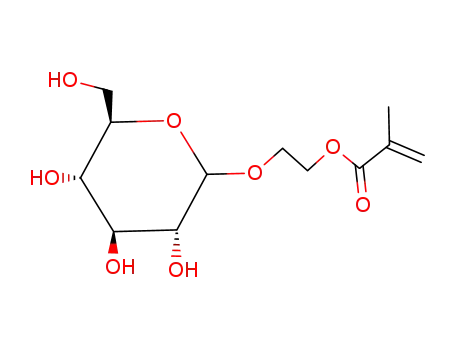 Molecular Structure of 132153-62-9 (2-METHACRYLOXYETHYL D-GLUCOPYRANOSIDE)