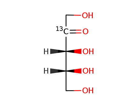 Molecular Structure of 131771-47-6 (D-[2-13C]THREO-PENT-2-ULOSE)