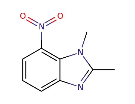 Molecular Structure of 13183-06-7 (1H-Benzimidazole,1,2-dimethyl-7-nitro-(9CI))