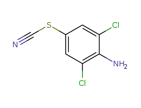 Molecular Structure of 14030-85-4 (4-Amino-3,5-dichlorophenyl thiocyanate)