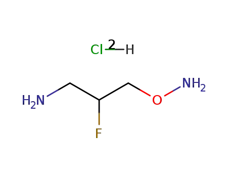 Molecular Structure of 139526-94-6 (3-(aminooxy)-2-fluoropropanamine)