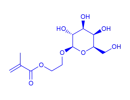 Molecular Structure of 21698-14-6 (2-(β-D-galactosyloxy)ethyl methacrylate)
