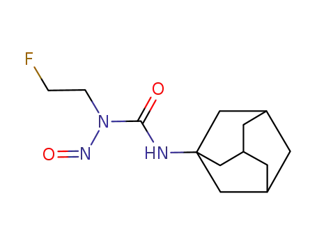 Molecular Structure of 14039-08-8 (1-(2-fluoroethyl)-1-nitroso-3-tricyclo[3.3.1.1~3,7~]dec-1-ylurea)