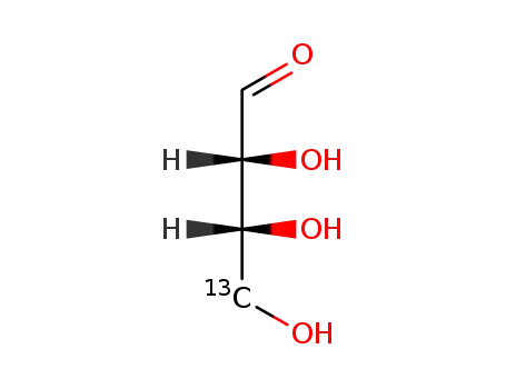 D-Erythrose-4-13C (물 속의 용액)