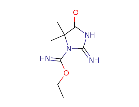 ethyl 5,5-dimethyl-2-imino-4-oxo-1-imidazolidinecarboximidate