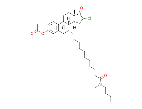 N-n-butyl-N-methyl-11-(16'α-chloro-3'-acetoxy-17'-oxoestra-1',3',5'(10')-trien-7'α-yl)undecanamide