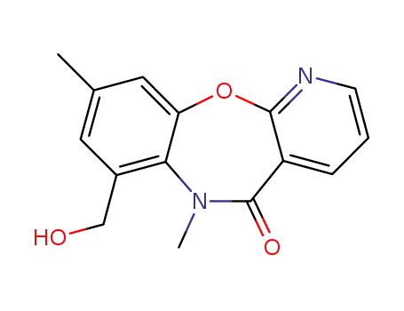 Molecular Structure of 140413-35-0 (7-(hydroxymethyl)-6,9-dimethylpyrido[2,3-b][1,5]benzoxazepin-5(6H)-one)