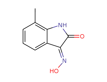 Molecular Structure of 13208-96-3 ((3Z)-7-METHYL-1H-INDOLE-2,3-DIONE 3-OXIME)