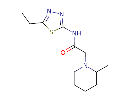 1-Piperidineacetamide,N-(5-ethyl-1,3,4-thiadiazol-2-yl)-2-methyl-