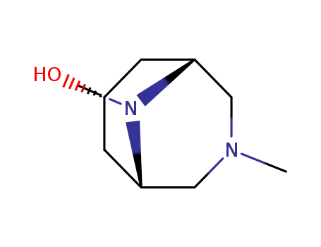 Molecular Structure of 141549-85-1 (3,9-Diazabicyclo[3.3.1]nonan-7-ol,3,9-dimethyl-,endo-(9CI))