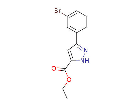 Ethyl 3-(3-bromophenyl)-1H-pyrazole-5-carboxylate