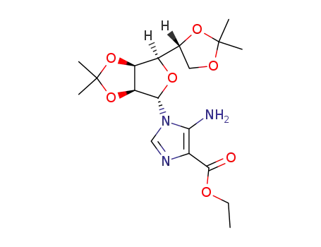 ethyl 5-amino-1-(2,3;5,6-di-O-isopropylidene-α-D-mannofuranosyl)imidazole-4-carboxylate