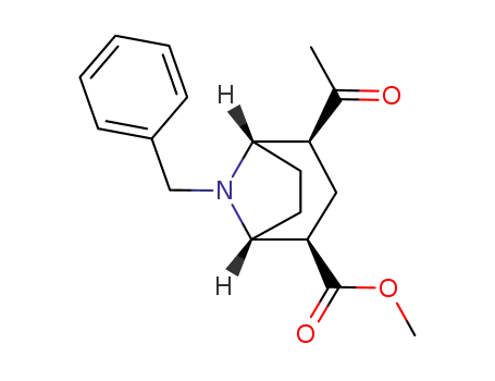 (1R,2R,4S,5S)-4-acetyl-8-benzyl-2-(methoxycarbonyl)-8-azabicyclo<3.2.1>octane