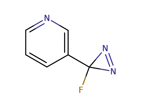 Molecular Structure of 141342-10-1 (Pyridine, 3-(3-fluoro-3H-diazirin-3-yl)- (9CI))