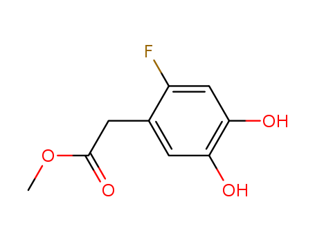 Benzeneacetic acid,2-fluoro-4,5-dihydroxy-, methyl ester
