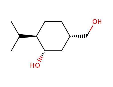 Molecular Structure of 155348-07-5 (Cyclohexanemethanol, 3-hydroxy-4-(1-methylethyl)-, [1S-(1alpha,3ba,4ba)]- (9CI))