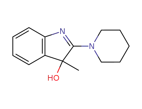 Molecular Structure of 14119-77-8 (3-Methyl-2-piperidino-3H-indol-3-ol)