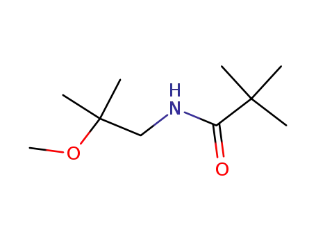 Molecular Structure of 141363-05-5 (Propanamide,  N-(2-methoxy-2-methylpropyl)-2,2-dimethyl-)