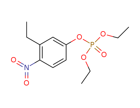 Phosphoric acid,diethyl 3-ethyl-4-nitrophenyl ester (8CI)