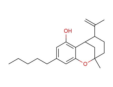 Molecular Structure of 6909-05-3 (iso-Δ<sup>8</sup>-tetrahydrocannabinol)