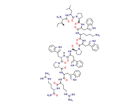 Molecular Structure of 140896-21-5 (Indolicidin)