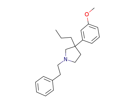 3-(3-メトキシフェニル)-1-(2-フェニルエチル)-3-プロピルピロリジン