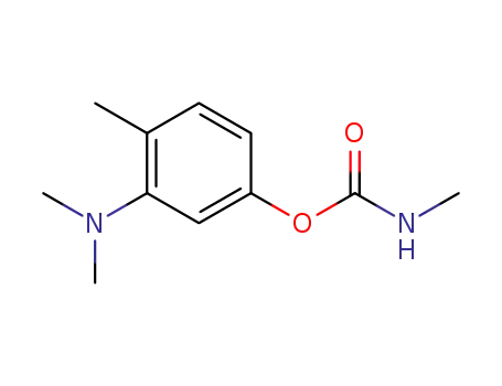 Molecular Structure of 14144-91-3 (N-Methylcarbamic acid 3-(dimethylamino)-4-methylphenyl ester)