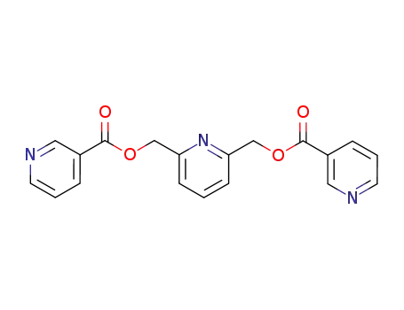 Molecular Structure of 14115-70-9 (2,6-Pyridine dimethanol dinicotinoate)