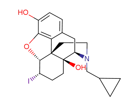 6-Iodo-3,14-dihydroxy-17-(cyclopropylmethyl)-4,5-epoxymorphinan