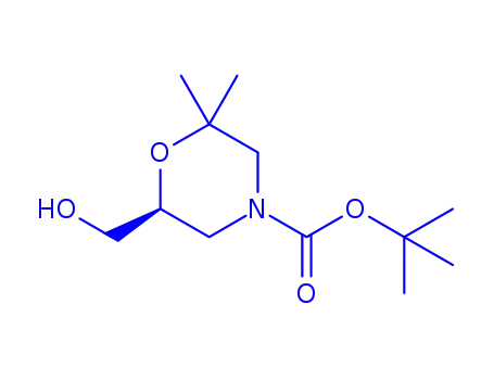1,1-dimethylethyl (6S)-6-(hydroxymethyl)-2,2-dimethyl-4-morpholinecarboxylate