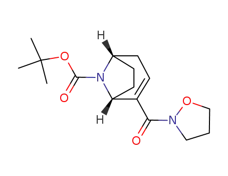 (1R,5S)-8-(tert-butoxycarbonyl)-8-azabicyclo<3.2.1>octene-2-carboxylic acid isoxazolidide